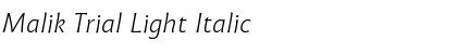 Download Malik Trial Font
