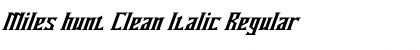 Download Miles hunt Clean Italic Regular Font