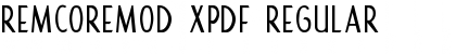 Download RemcoRemod XPDF Regular Font