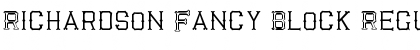 Download Richardson Fancy Block Regular Font