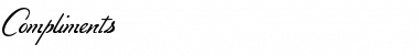 Download Compliments Font