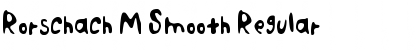 Download Rorschach M Smooth Regular Font