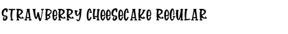 Download strawberry cheesecake Regular Font