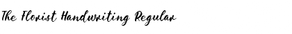 Download The Florist Handwriting Regular Font