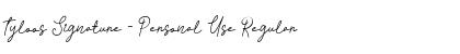 Download Tyloos Signature - Personal Use Font Download Tyloos Signature - Personal Use Font