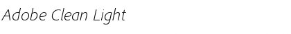 Download Adobe Clean Light Font