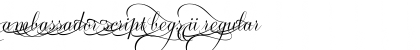 Download Ambassador Script Begs II Font