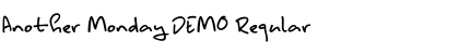 Download Another Monday DEMO Font