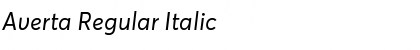 Download Averta Regular Italic Font