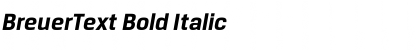 Download BreuerText Bold Italic Font