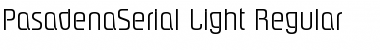 Download PasadenaSerial-Light Regular Font