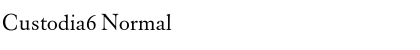 Download Custodia6 Font