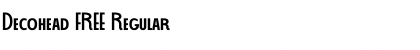 Download Decohead FREE Font Download Decohead FREE Font