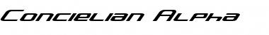 Download Concielian Alpha Font