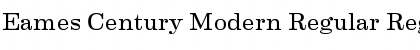 Download Eames Century Modern Regular Regular Font