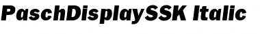 Download PaschDisplaySSK Italic Font