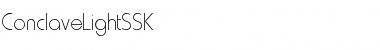Download ConclaveLightSSK Font