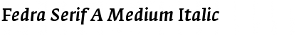 Download Fedra Serif A Medium Italic Font