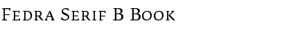 Download Fedra Serif B Book Font