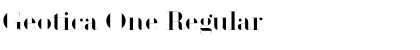 Download Geotica One Font
