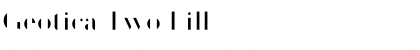 Download Geotica Two Font