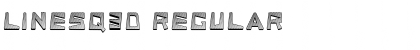 Download LINESQ3D Regular Font Title Preview