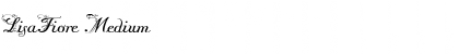 Download LisaFiore Medium Font Title Preview