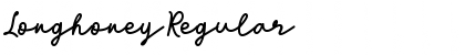 Download Longhoney Regular Font Title Preview
