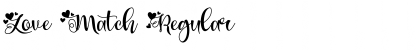 Download Love Match Regular Font Title Preview