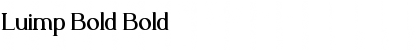Download Luimp Bold Bold Font Title Preview