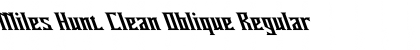 Download Miles Hunt Clean Oblique Regular Font