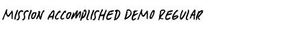 Download Mission Accomplished DEMO Regular Font