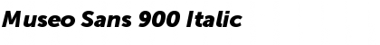 Download Museo Sans 900 Italic Font