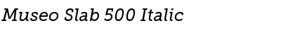 Download Museo Slab 500 Italic Font