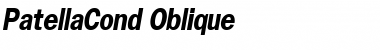 Download PatellaCond Oblique Font