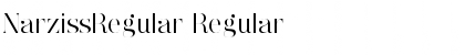 Download NarzissRegular Regular Font