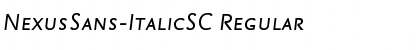 Download NexusSans-ItalicSC Regular Font