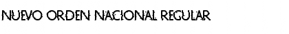 Download Nuevo Orden Nacional Regular Font