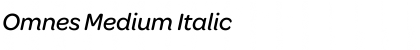 Download Omnes Medium Italic Font