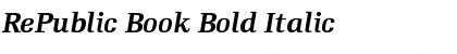 Download RePublic Book Bold Italic Font