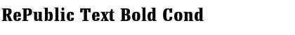 Download RePublic Text Bold Cond Font