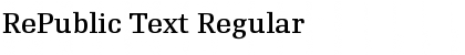 Download RePublic Text Regular Font