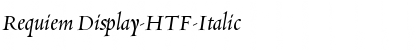 Download Requiem Display-HTF-Italic Font