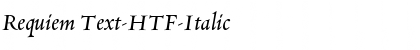 Download Requiem Text-HTF-Italic Font