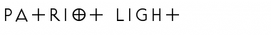 Download Patriot Light Font