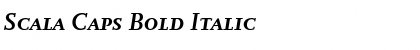 Download Scala Caps Bold Italic Font