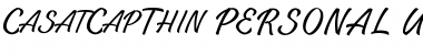 Download Casat Cap Thin PERSONAL USE Regular Font
