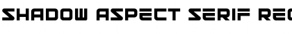 Download Shadow Aspect Serif Regular Font Title Preview