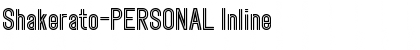 Download Shakerato-PERSONAL Inline Font Title Preview