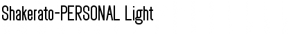 Download Shakerato-PERSONAL Light Font Title Preview